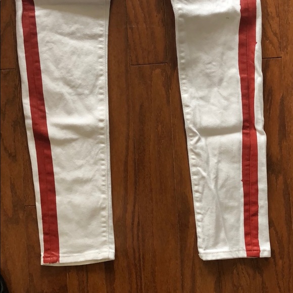 Men’s - Embellish NYC White Denim w/ Side Stripe - Picture 3 of 5